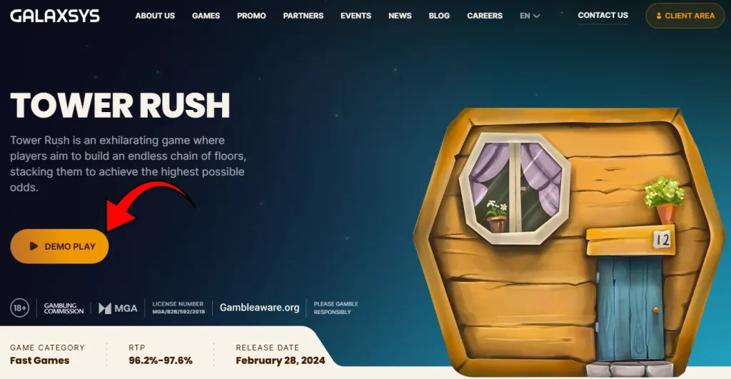 Tower Rush - Start the demo game